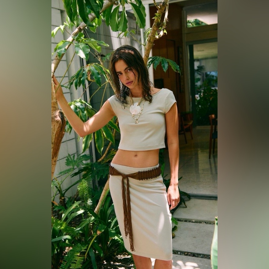 Closeout Nwt Free People Good Feels Tee Skirt Set